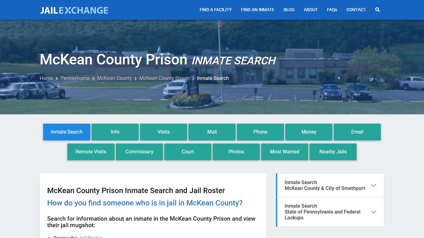 Inmate Search: Roster & Mugshots - McKean County Prison, PA - Jail Exchange
