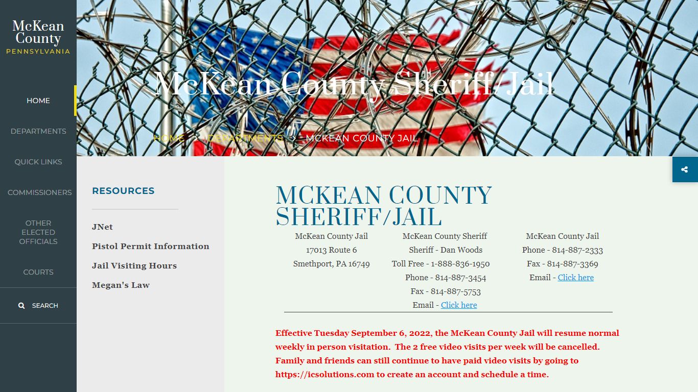 McKean County Sheriff/Jail