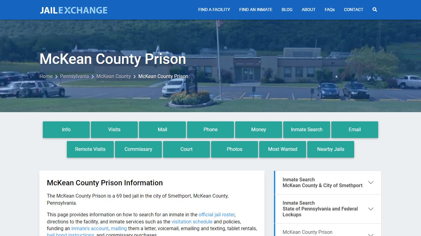 McKean County Prison, PA Inmate Search, Information - Jail Exchange